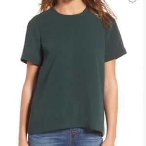 Button Detail Short Sleeve Blouse